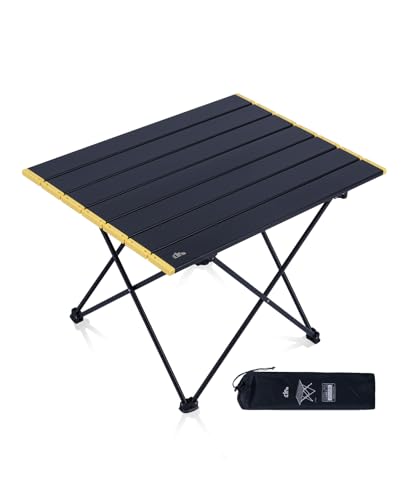 iClimb Ultralight Folding Camping Table with Carry Bag