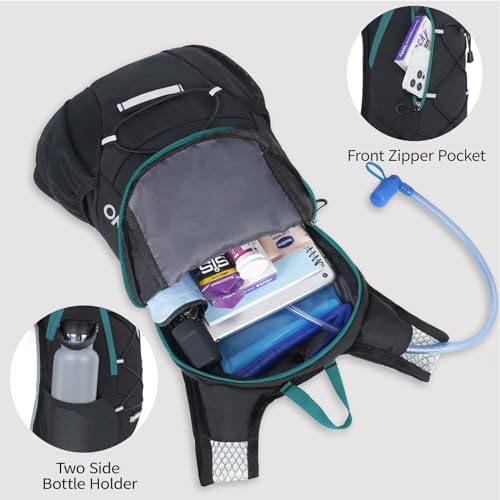 Lightweight Hydration Backpack with 2L Water Bladder