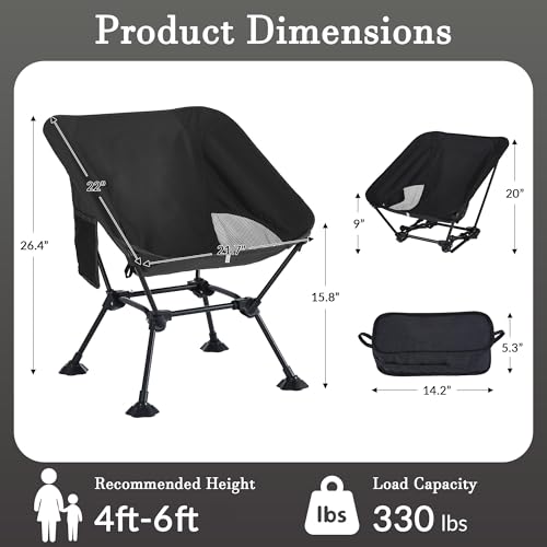 Lightweight Portable Camping Chair for Adults