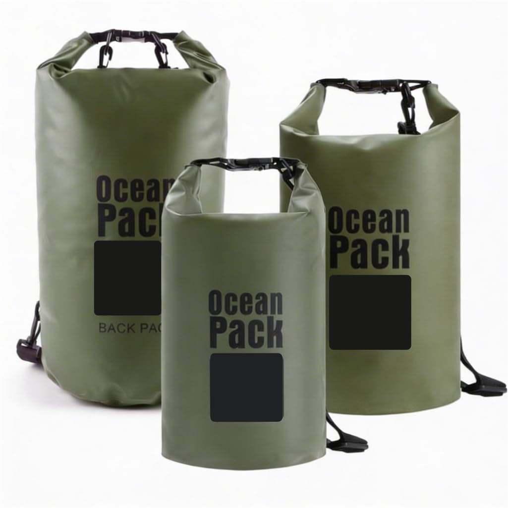 NESTRO HOME 3-Piece Waterproof Roll-Top Dry Bag Set
