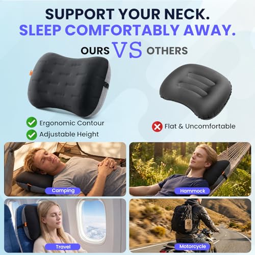 CAMPNREST Ultralight Inflatable Camping Pillow for Travel