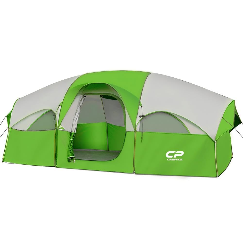 CAMPROS CP 8-Person Camping Tent with Divider and Rainfly