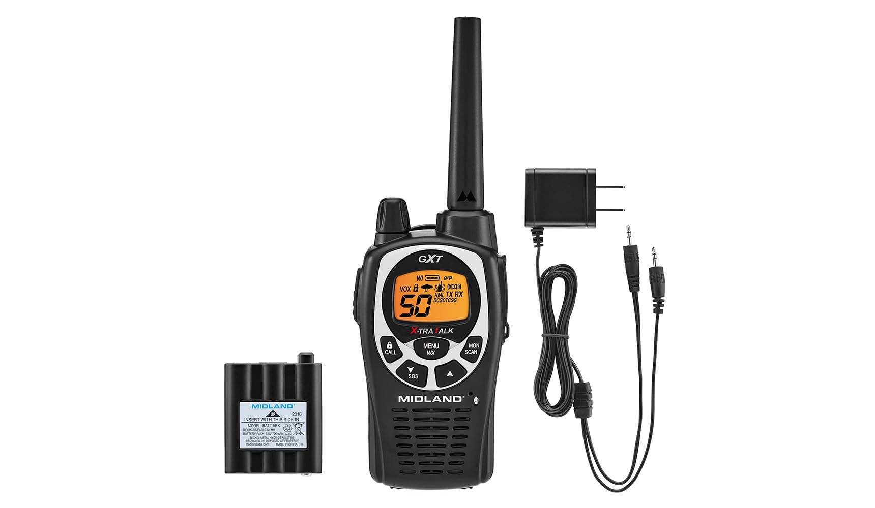 Midland GXT1000 Long-Range 50-Channel GMRS Radio Set