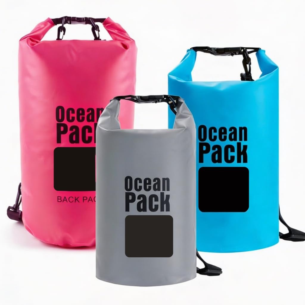 NESTRO HOME 3-Piece Waterproof Roll-Top Dry Bag Set