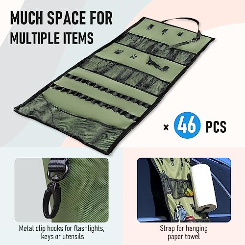 Hanging Campsite Canopy Organizer for Camping Gear