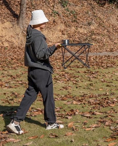 iClimb Ultralight Folding Camping Table with Carry Bag