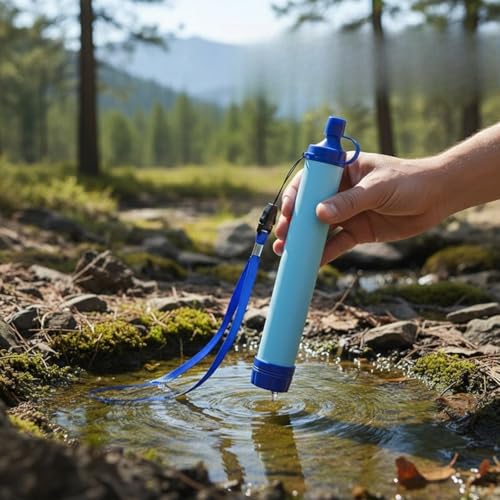 Portable Personal Water Filter Straw for Camping and Survival