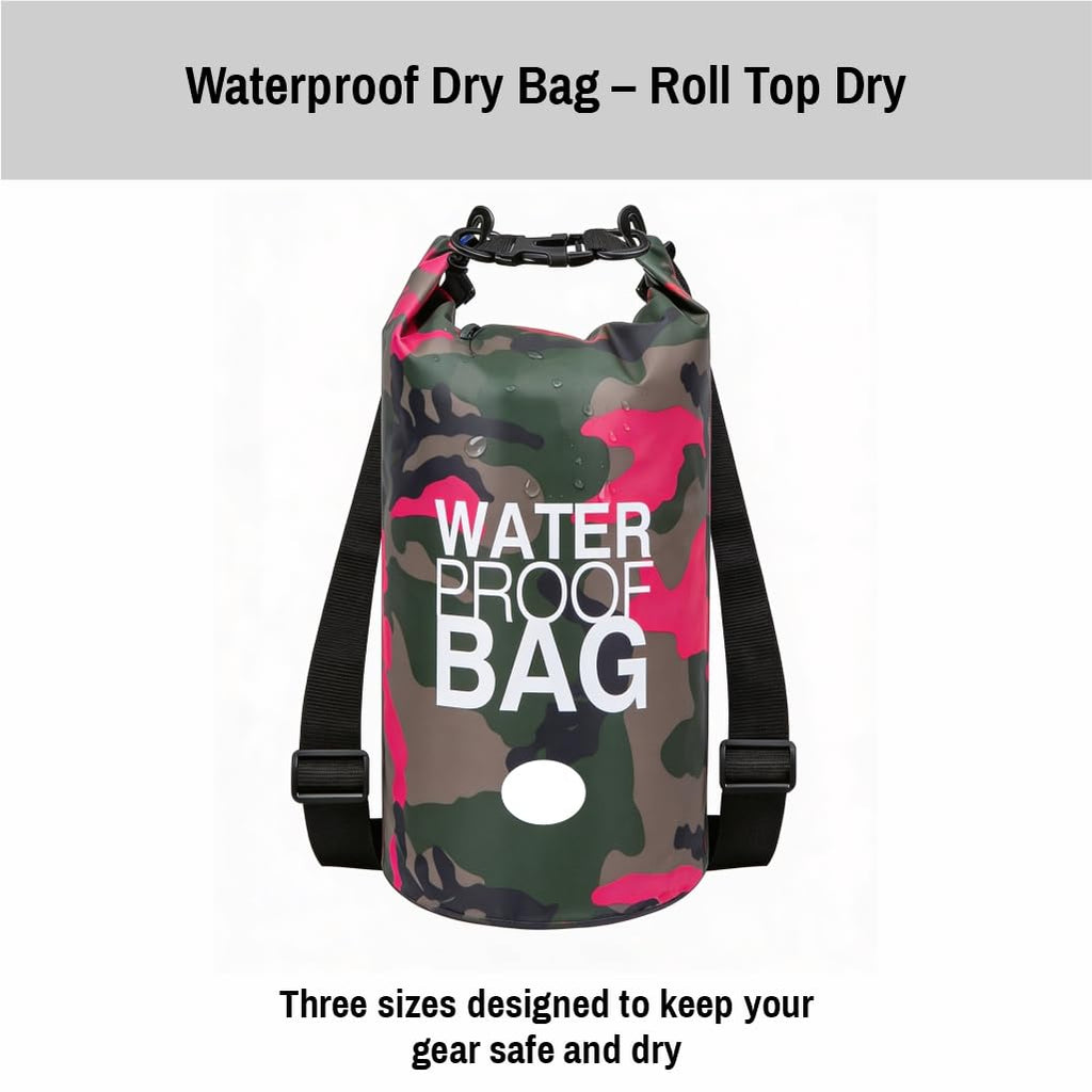 NESTRO HOME 3-Piece Waterproof Roll-Top Dry Bag Set
