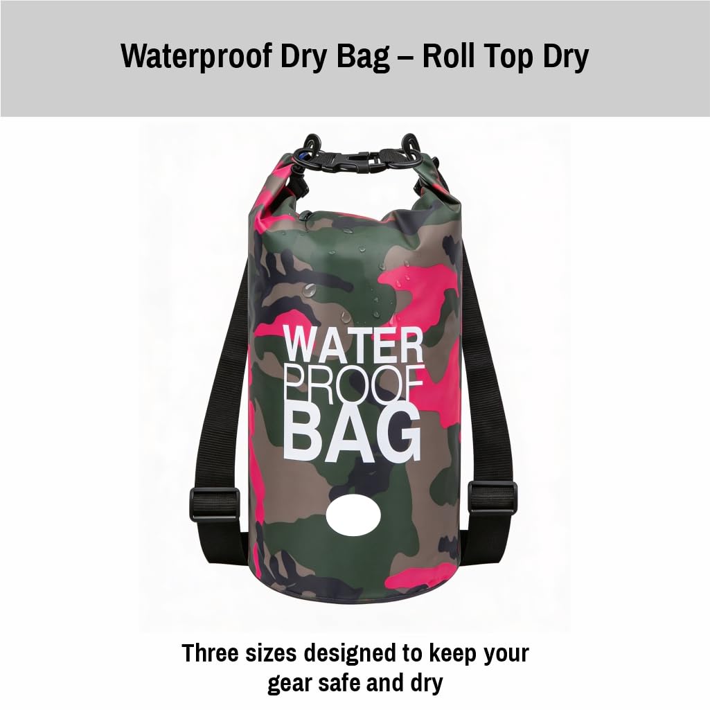 NESTRO HOME 3-Piece Waterproof Roll-Top Dry Bag Set