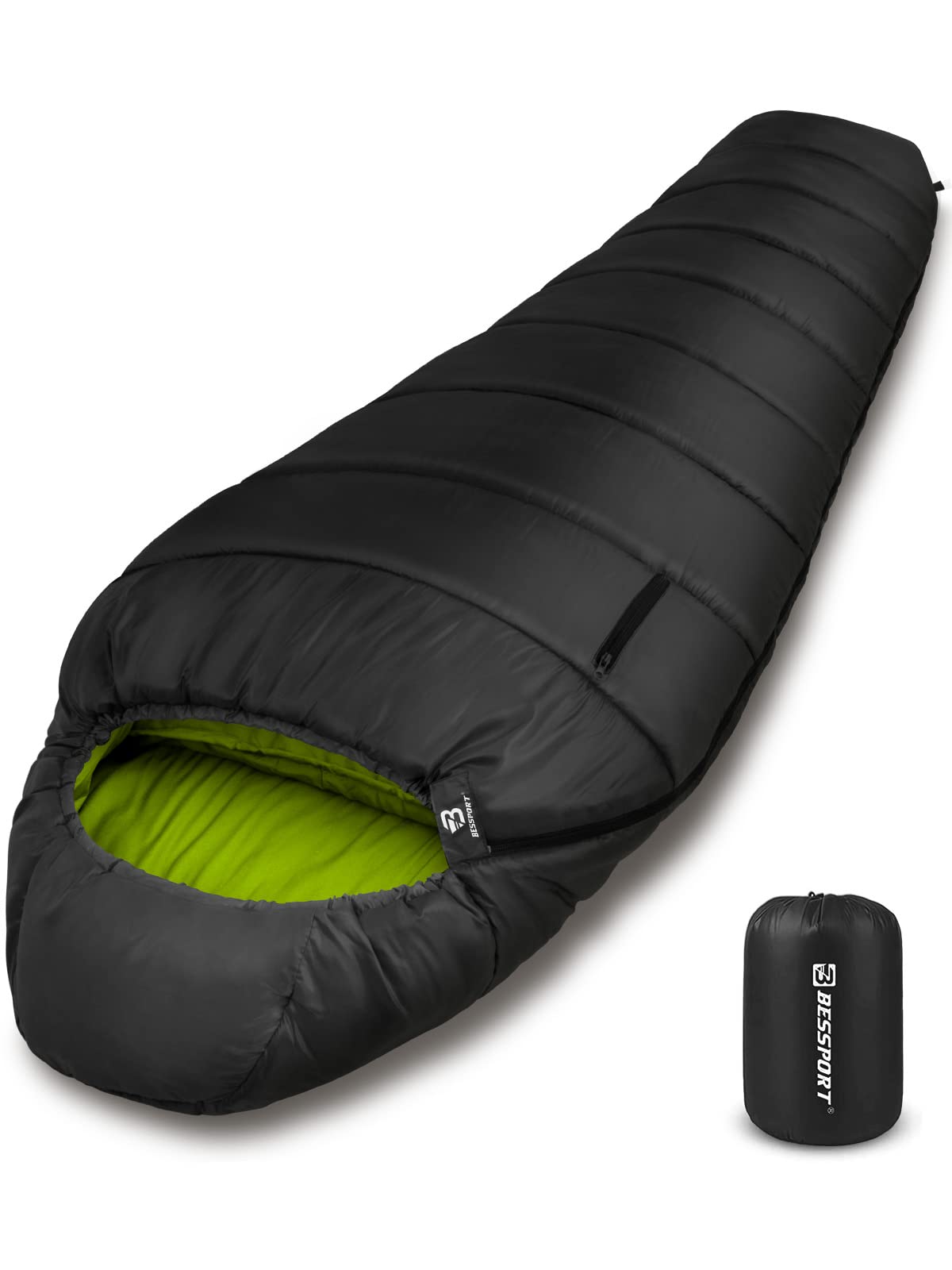 Bessport 15–45°F 3–4 Season Mummy Sleeping Bag