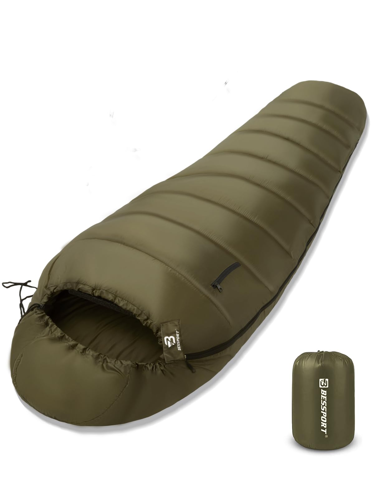Bessport 15–45°F 3–4 Season Mummy Sleeping Bag