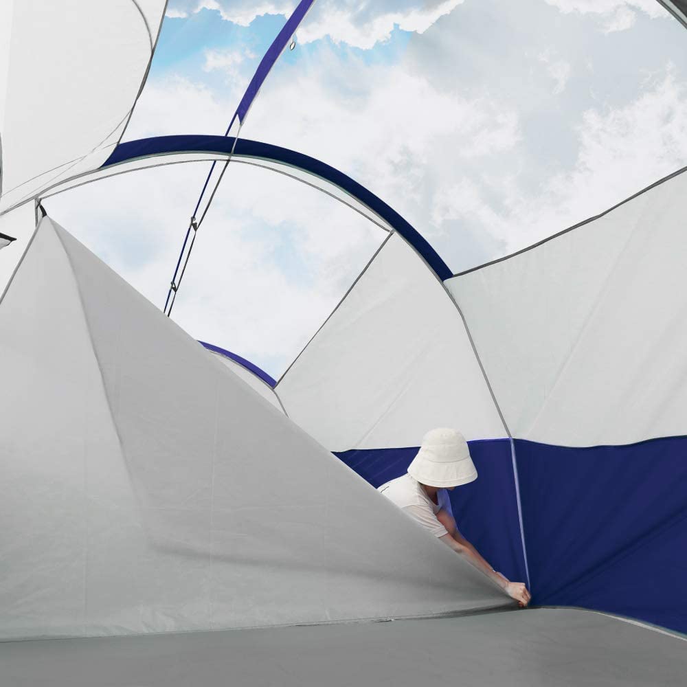CAMPROS CP 8-Person Camping Tent with Divider and Rainfly