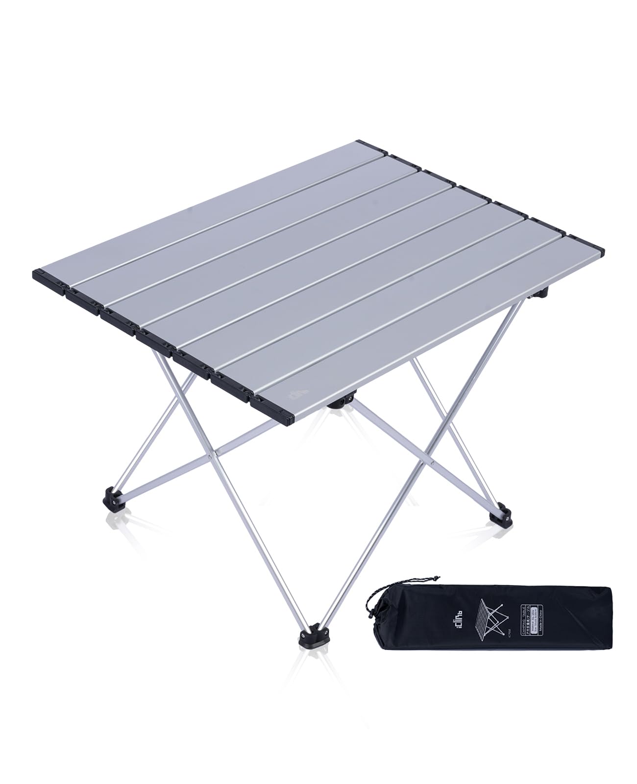 iClimb Ultralight Folding Camping Table with Carry Bag