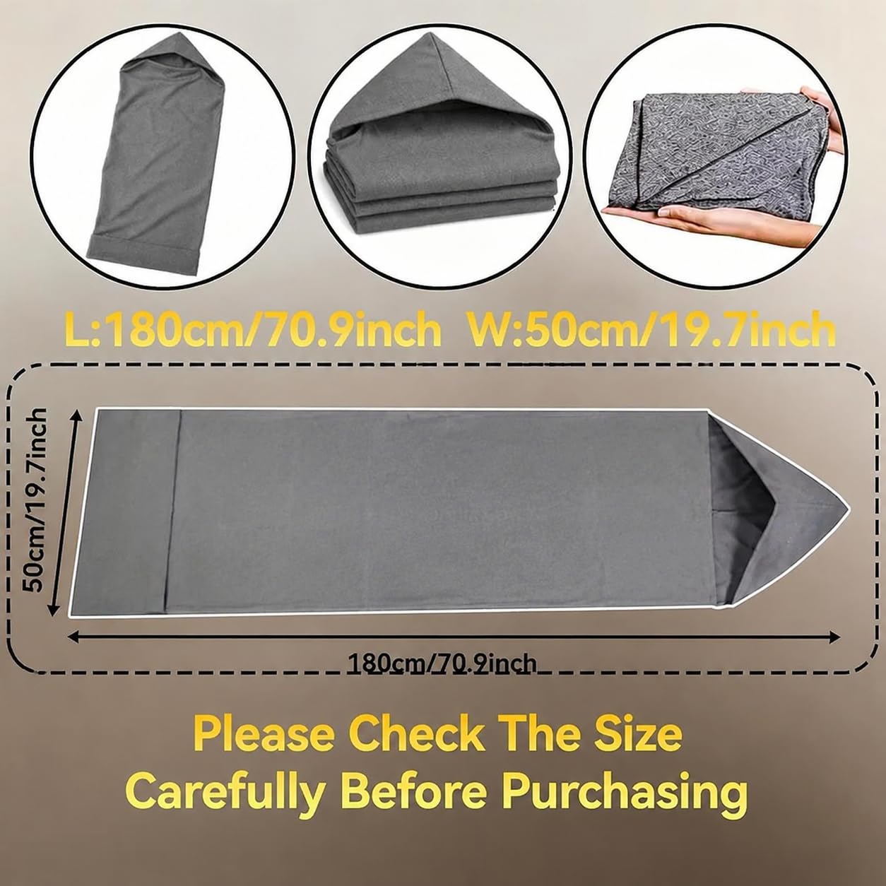 JQZXHQ Adult Wearable Sleep Pod with Hood and Eye Mask