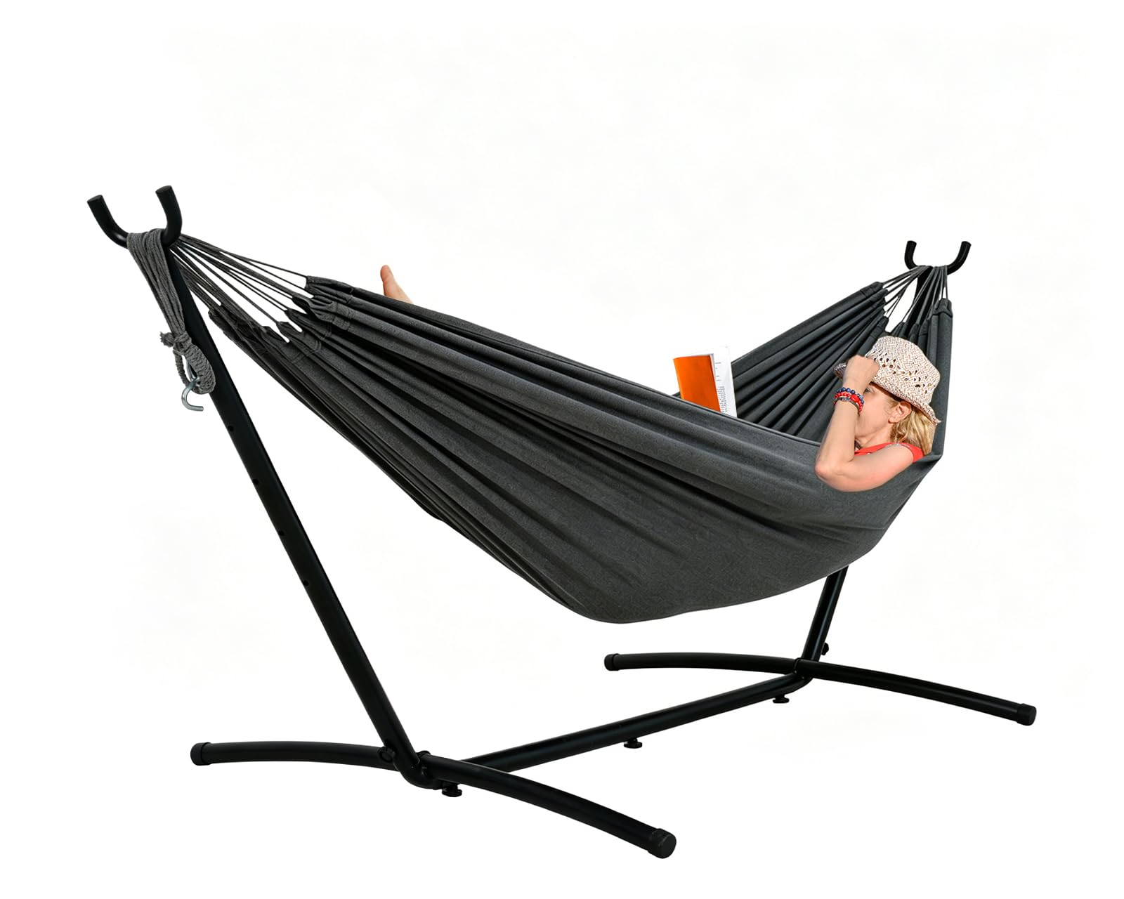 Lazy Daze Double Hammock with 9-Foot Stand and Carry Case