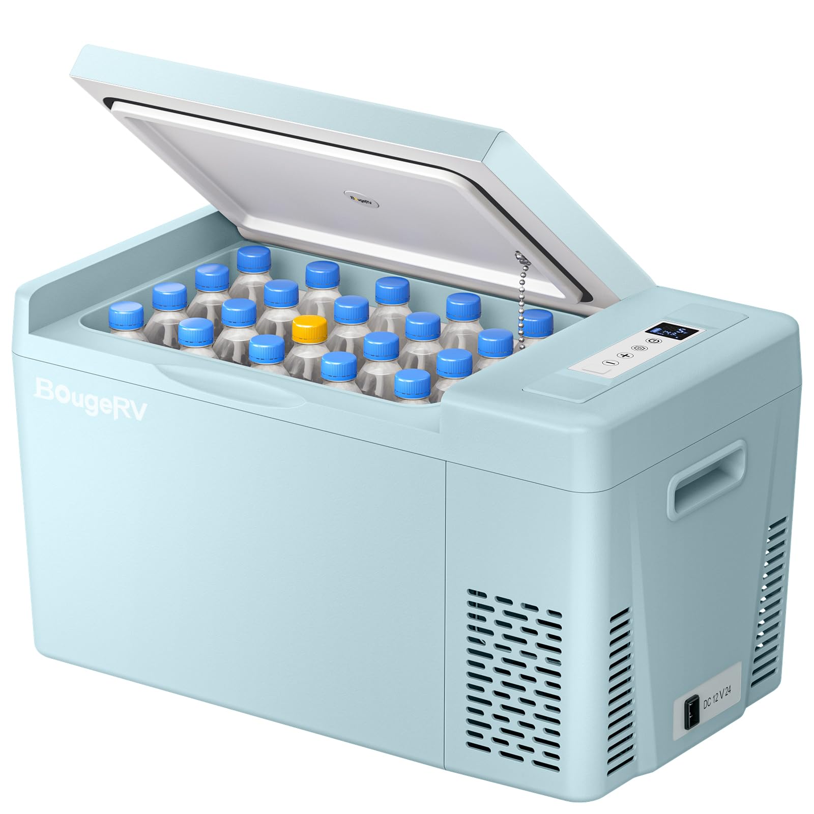 BougeRV 12V Portable Car Refrigerator Freezer for Camping