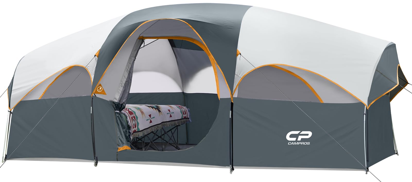 CAMPROS CP 8-Person Camping Tent with Divider and Rainfly
