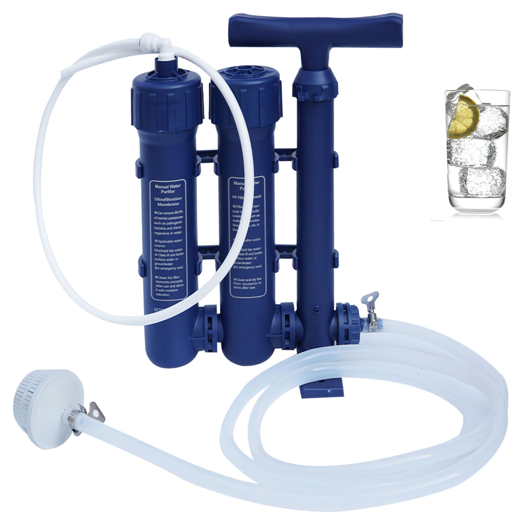3-Stage High-Volume Portable Survival Water Filter System