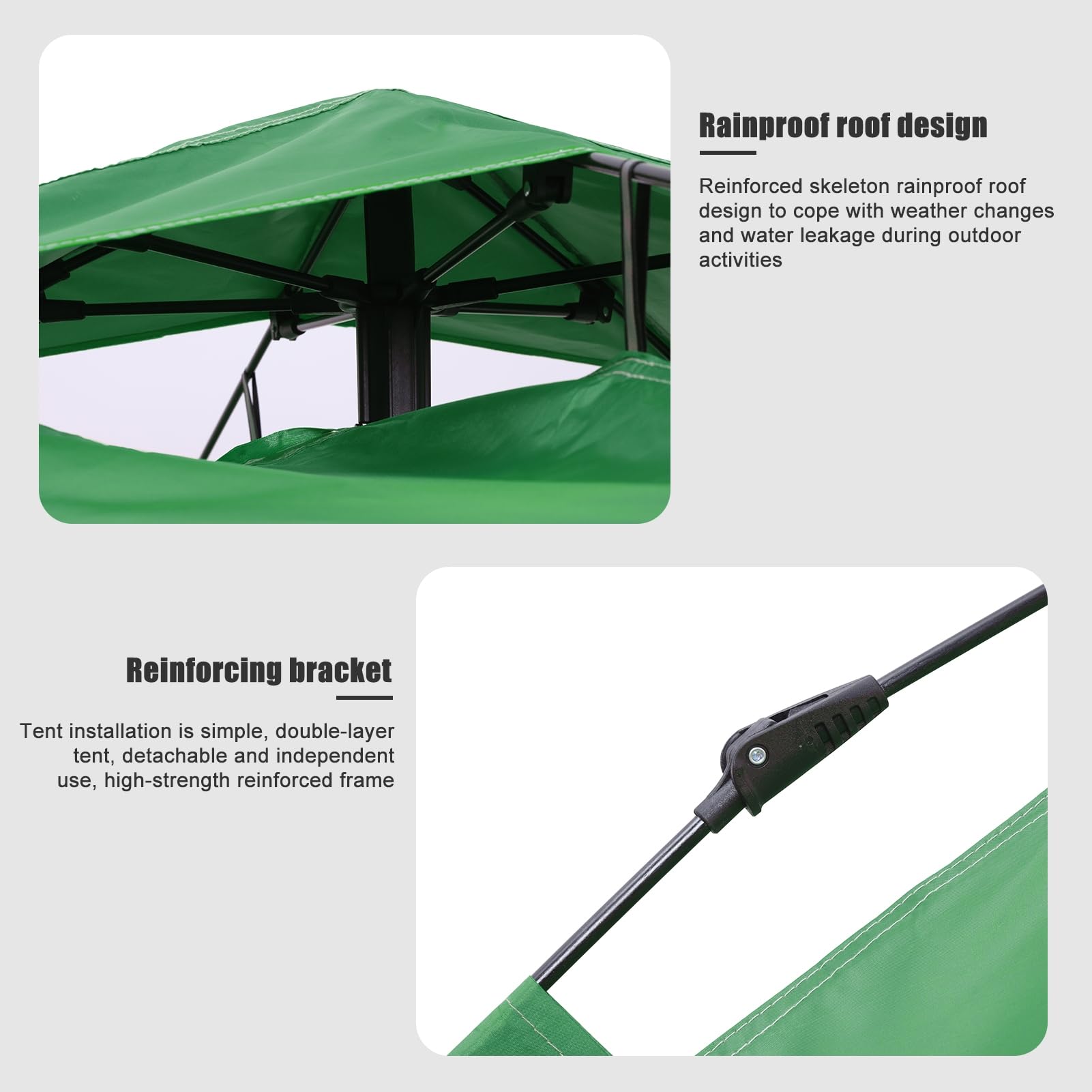 Talent Star 8-Piece 2-Person Camping Tent Set with Rainfly
