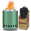 HGD Portable Mini Smokeless Tabletop Fire Pit with Travel Bag