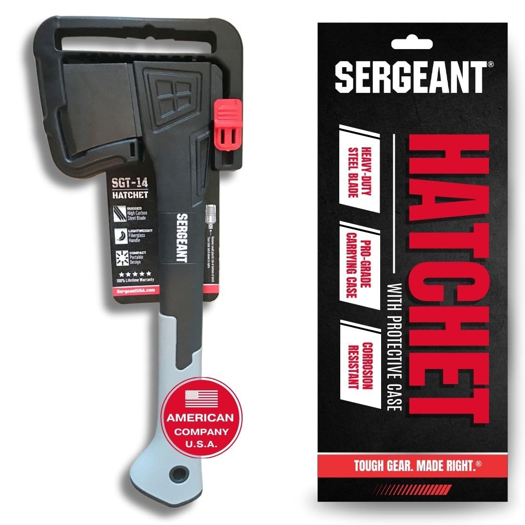 SERGEANT SGT-14 Camping Hatchet with Carrying Case