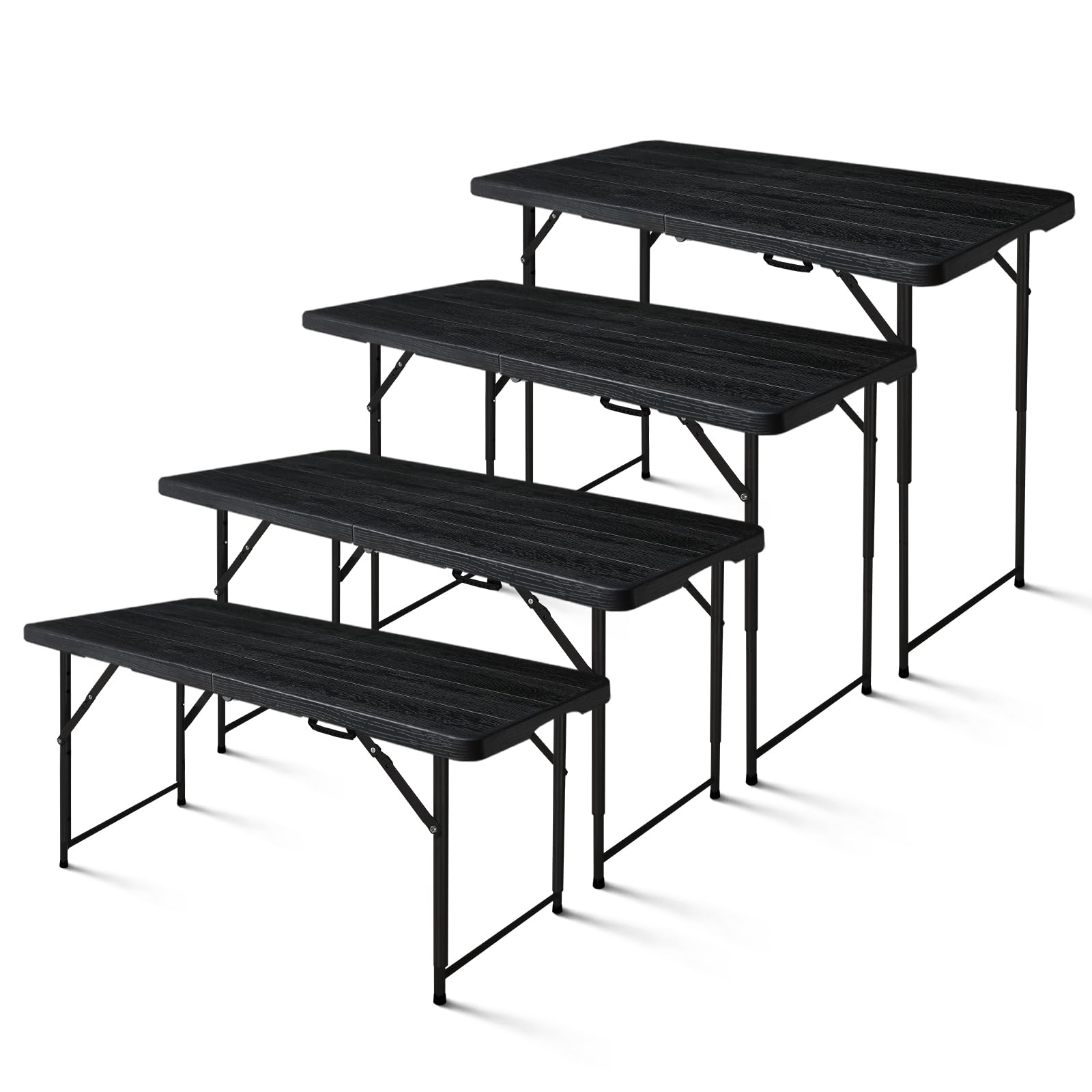 FROASISPRO 4-Foot Adjustable Folding Utility Table