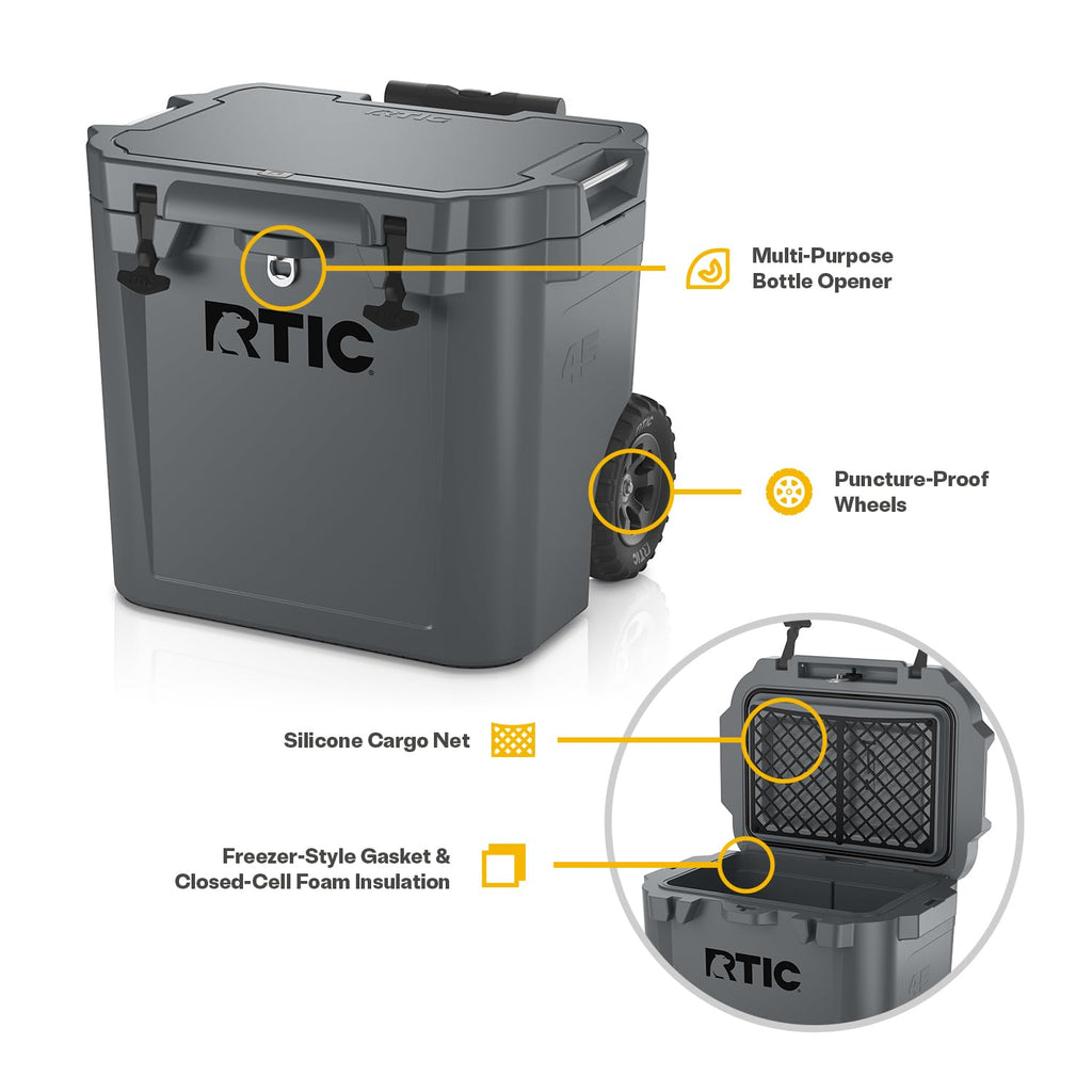 RTIC 45-Quart Ultra-Tough Wheeled Hard Cooler