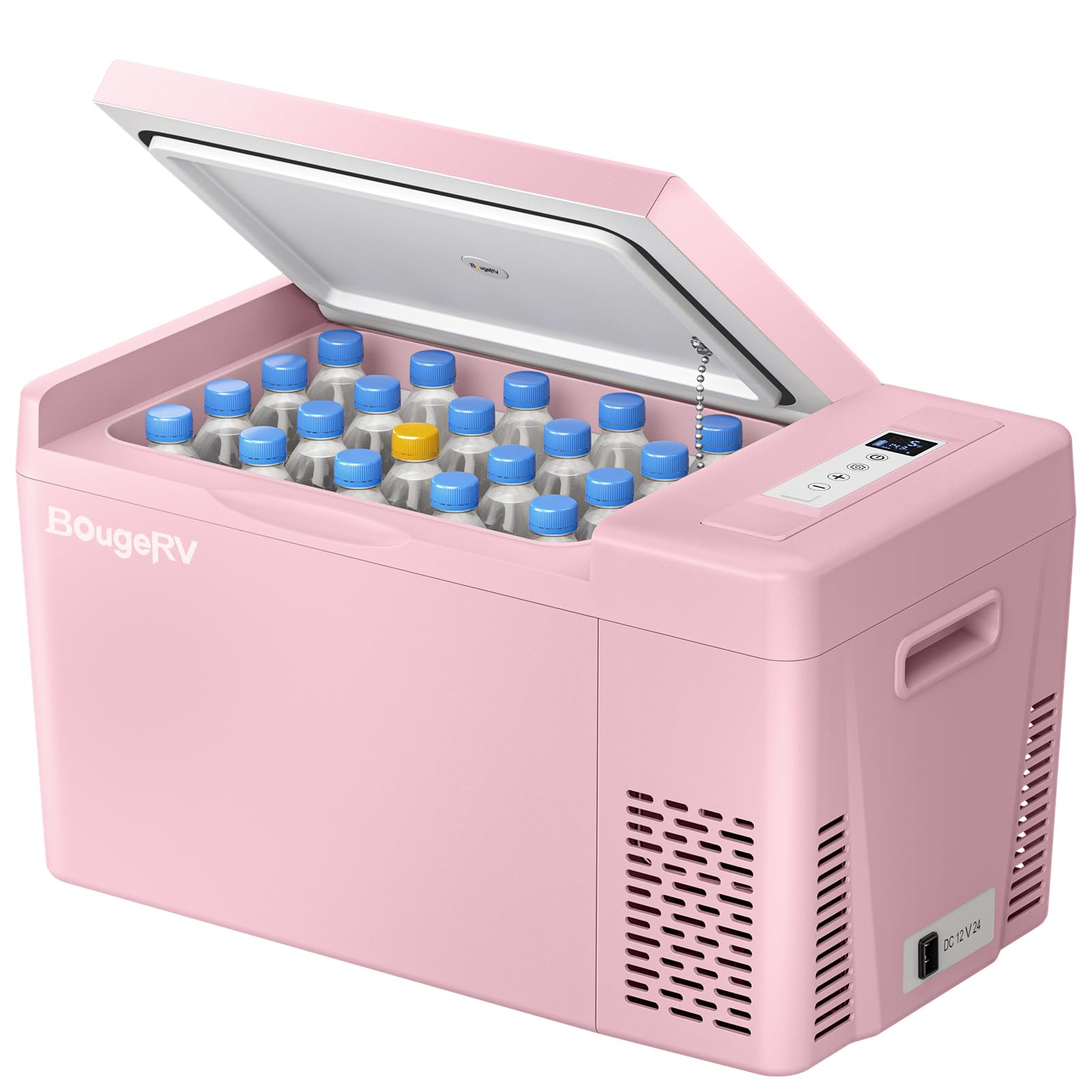 BougeRV 12V Portable Car Refrigerator Freezer for Camping