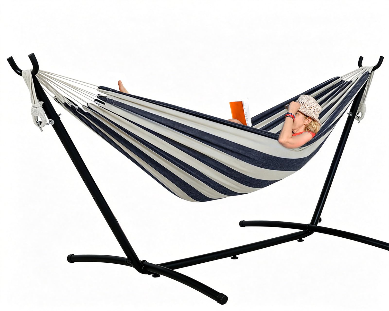 Lazy Daze Double Hammock with 9-Foot Stand and Carry Case