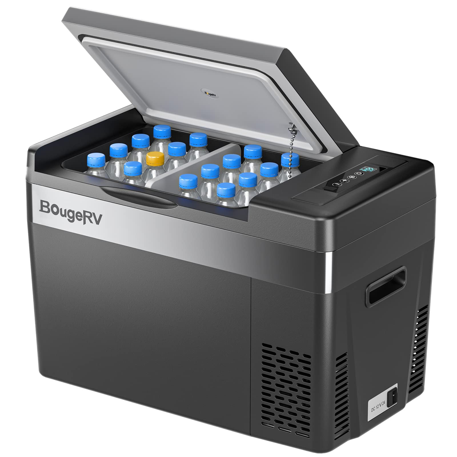 BougeRV 12V Portable Car Refrigerator Freezer for Camping