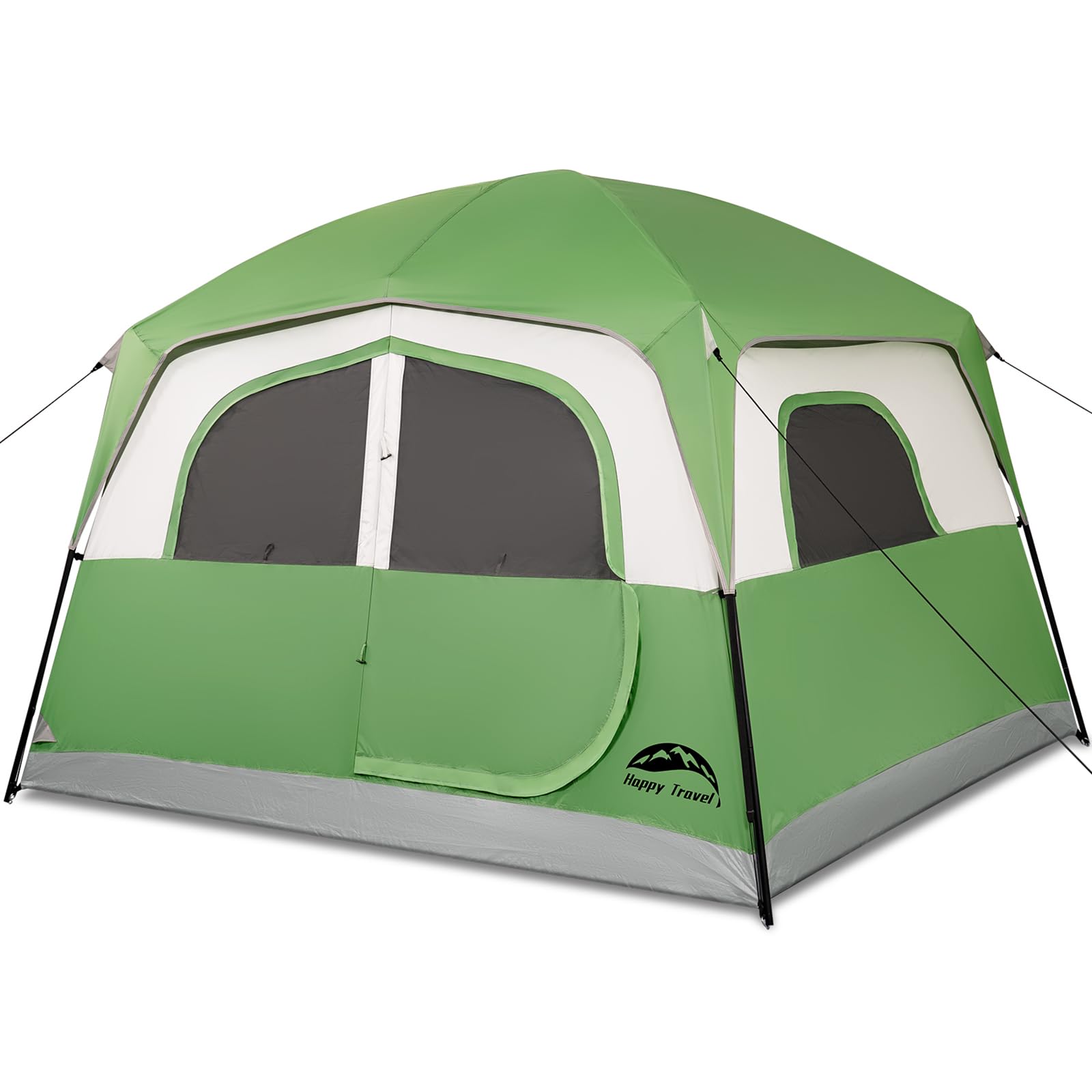 Happy Travel 6-Person Waterproof Cabin Tent with Rainfly
