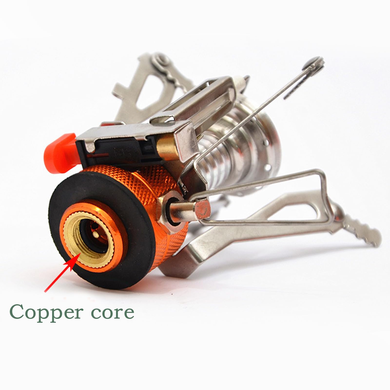 Portable Wind-Resistant Camping Stove with Piezo Ignition