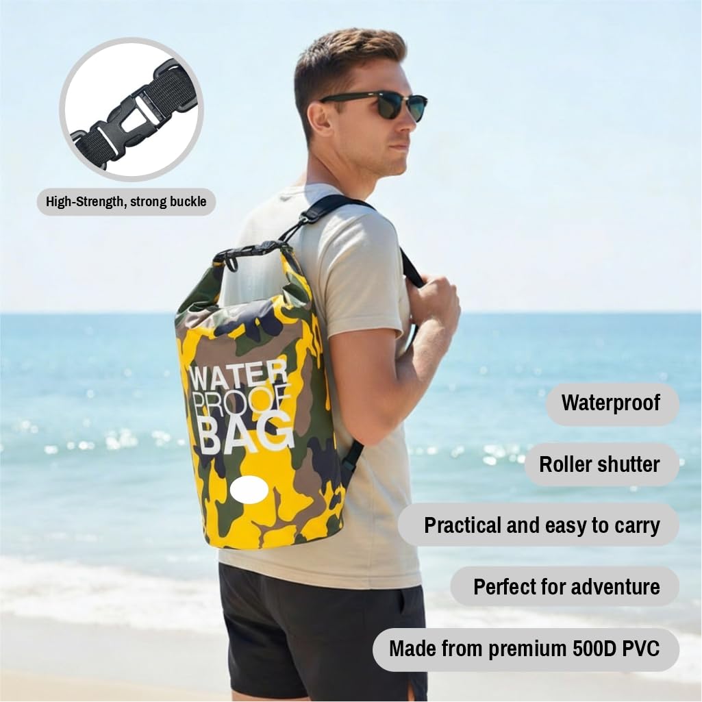 NESTRO HOME 3-Piece Waterproof Roll-Top Dry Bag Set