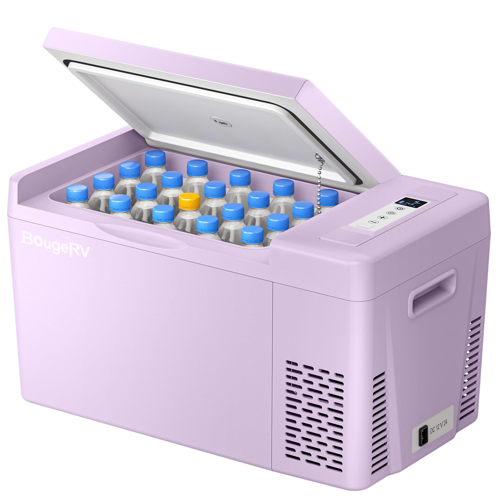 BougeRV 12V Portable Car Refrigerator Freezer for Camping