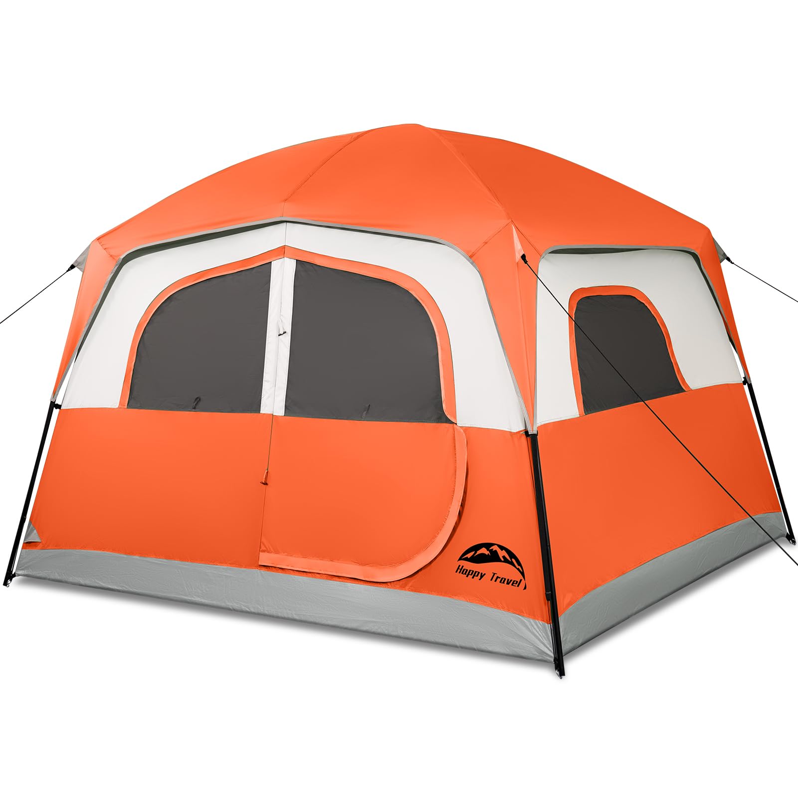 Happy Travel 6-Person Waterproof Cabin Tent with Rainfly