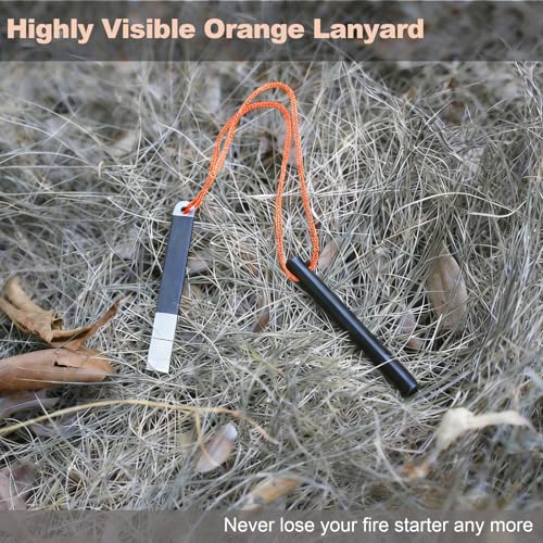 4-Inch Waterproof Ferro Rod Survival Fire Starter