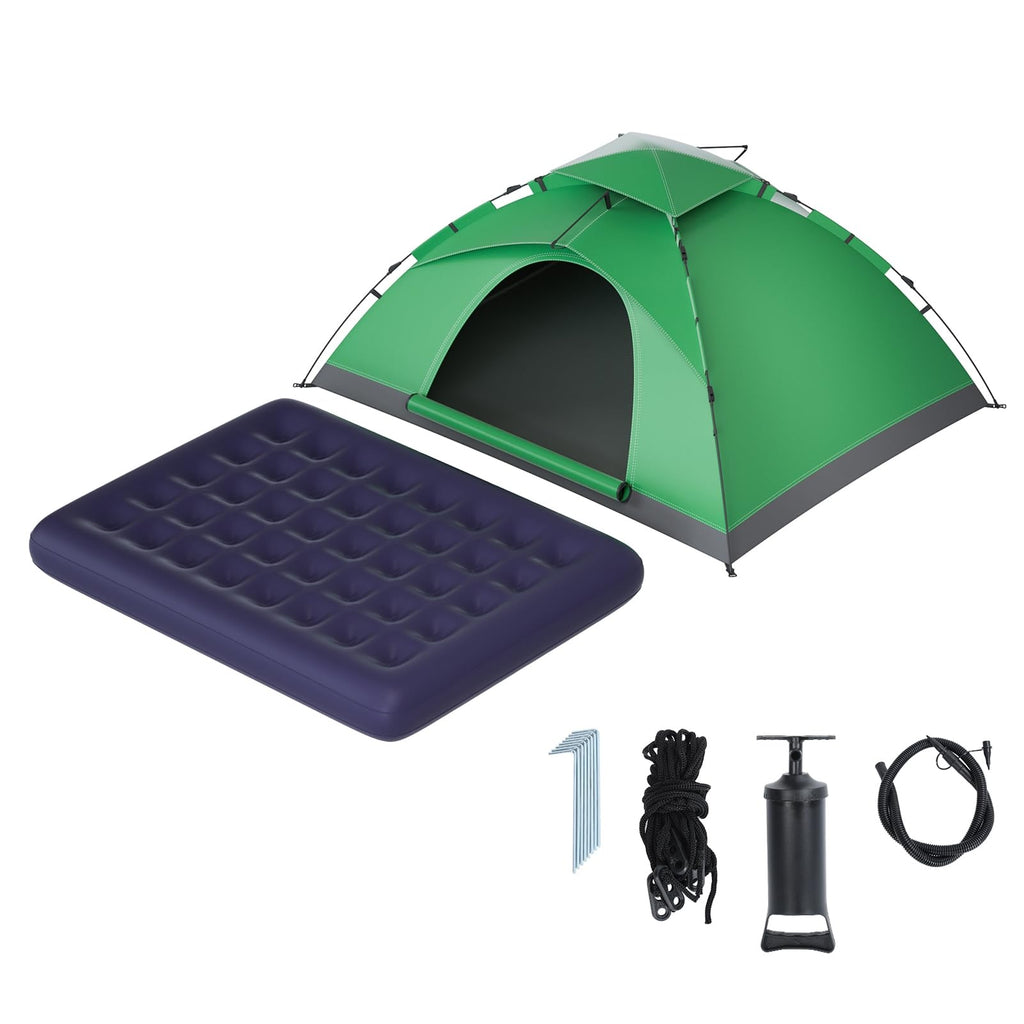 Talent Star 8-Piece 2-Person Camping Tent Set with Rainfly