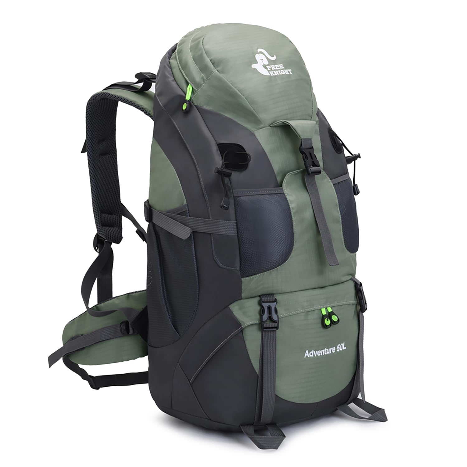 Bseash 50L Water-Resistant Lightweight Hiking Backpack