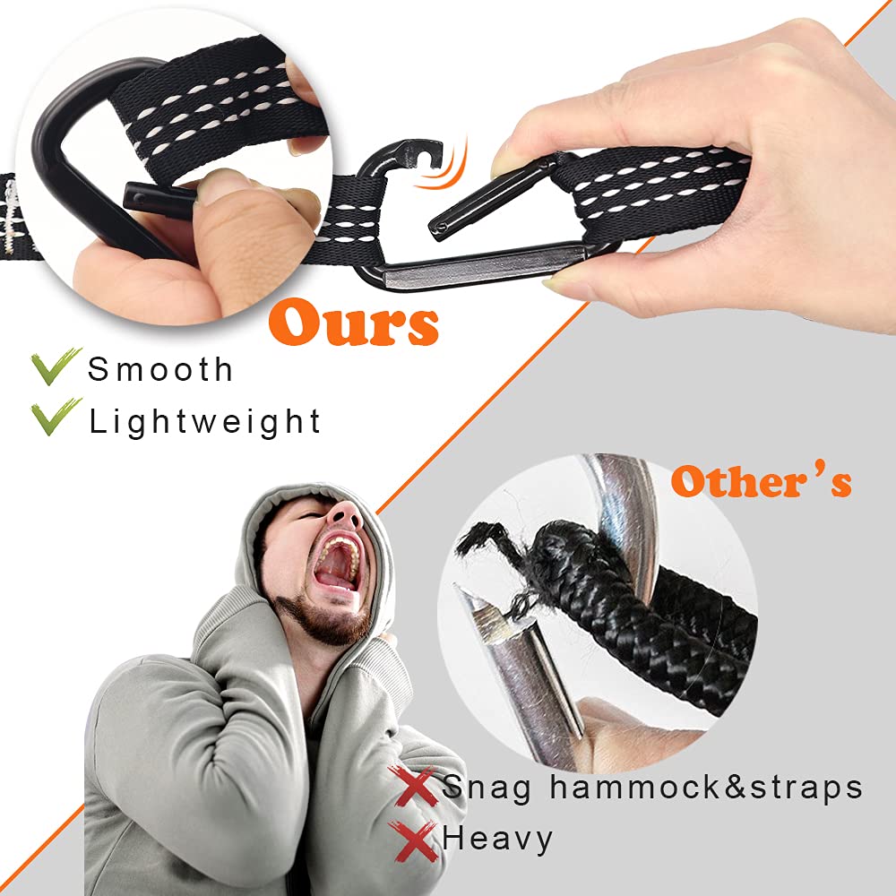 AnorTrek Lightweight Camping Hammock with Tree Straps