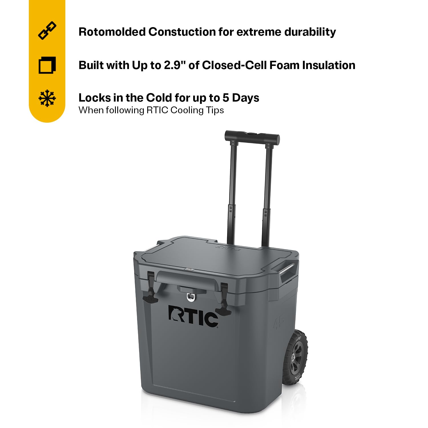 RTIC 45-Quart Ultra-Tough Wheeled Hard Cooler
