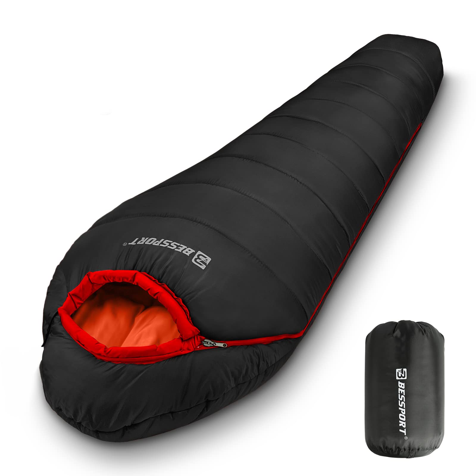 Bessport 15–45°F 3–4 Season Mummy Sleeping Bag