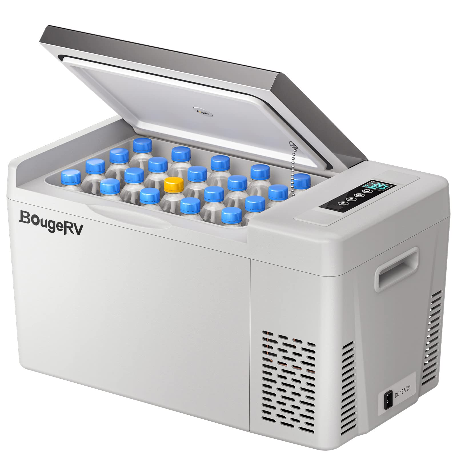 BougeRV 12V Portable Car Refrigerator Freezer for Camping
