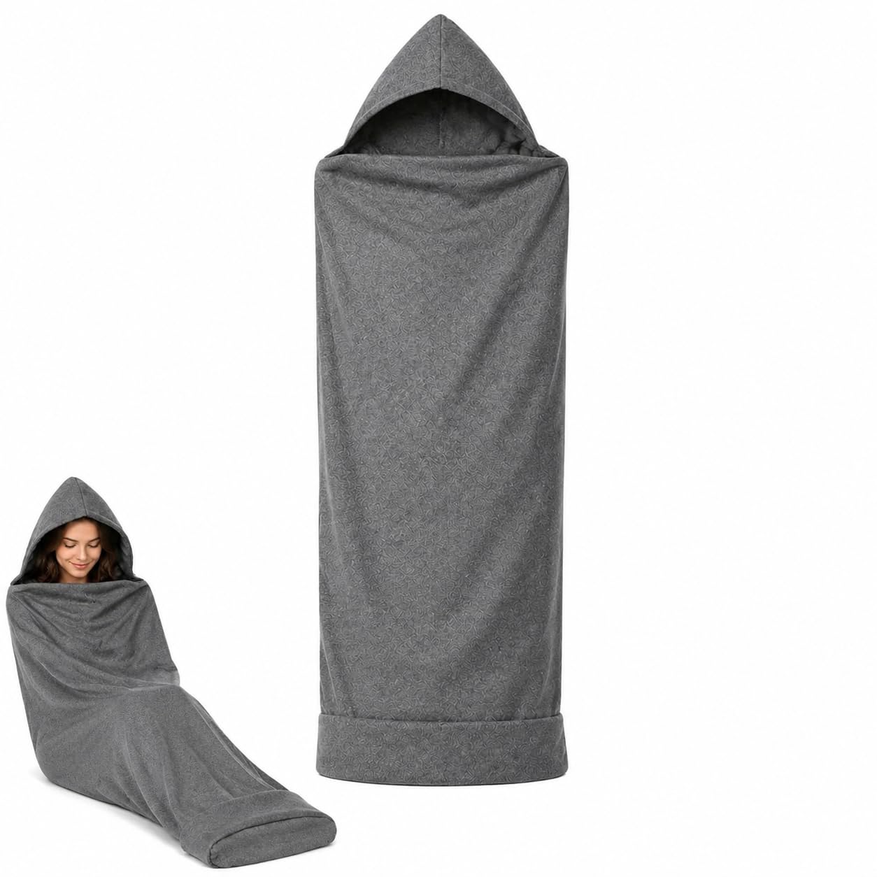 JQZXHQ Adult Wearable Sleep Pod with Hood and Eye Mask