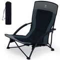 EVER ADVANCED Low-Profile Beach Chair with Cup Holder