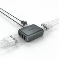 POANES 8-Port USB-C and USB-A Travel Charging Station