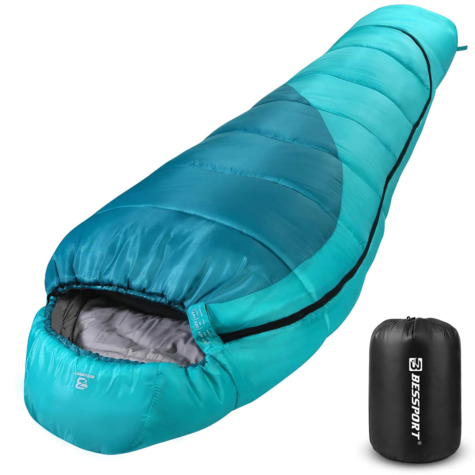 Bessport 15–45°F 3–4 Season Mummy Sleeping Bag