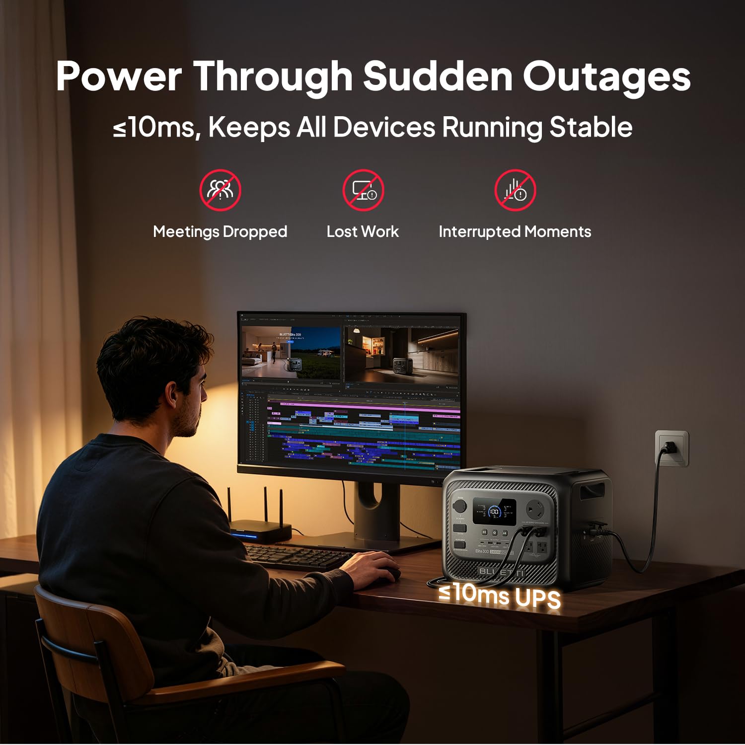 BLUETTI Elite 300 2400W 3014Wh LiFePO4 Power Station