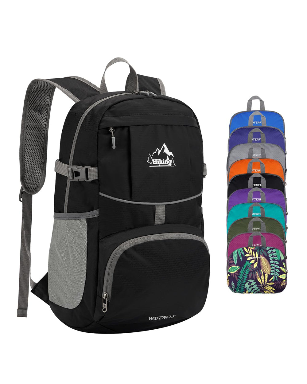 WATERFLY 25/35L Ultralight Packable Hiking Daypack