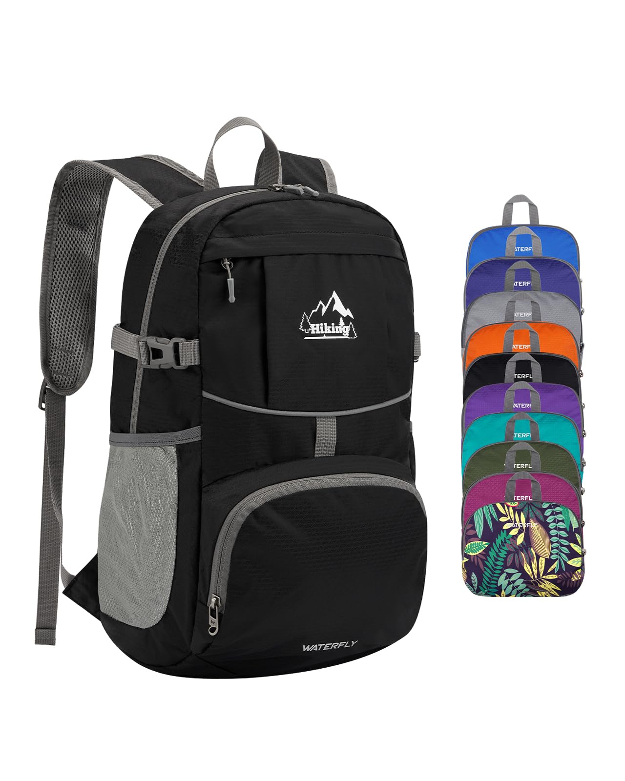 WATERFLY 25/35L Ultralight Packable Hiking Daypack