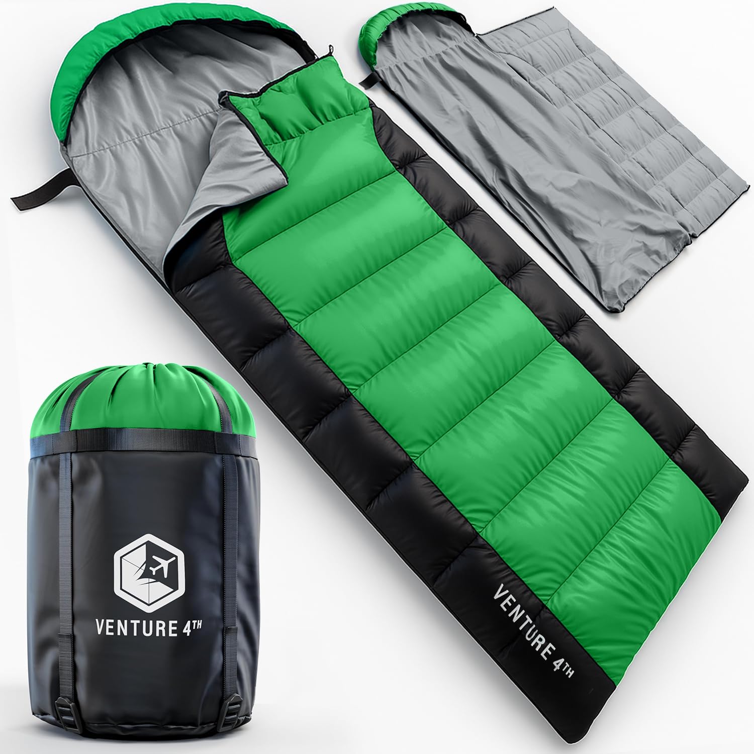 VENTURE 4TH Camping Sleeping Bag in Single, XXL or Double